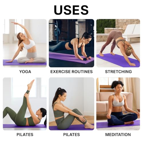 NBR Extra Thick Yoga Mat – Non-Slip Foam Fitness Mat (3-15mm) – Multi-Purpose, Durable, Cushioned Support for Yoga, Pilates & Workouts - Image 5