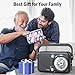 Portable AM FM Radio with Bluetooth,2000mAh Rechargeable Transistor Radio with Best Reception,Battery Powered Radio by 4X D Cell Batteries,Loud Speak,Support SD Card and USB MP3 Player,Backlight