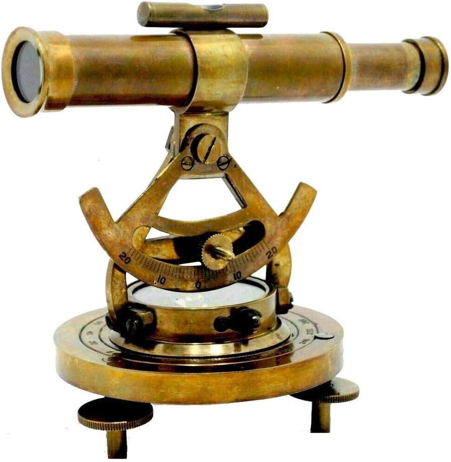 Boussole vintage en laiton antique 12.7cm instrument maritime de collection