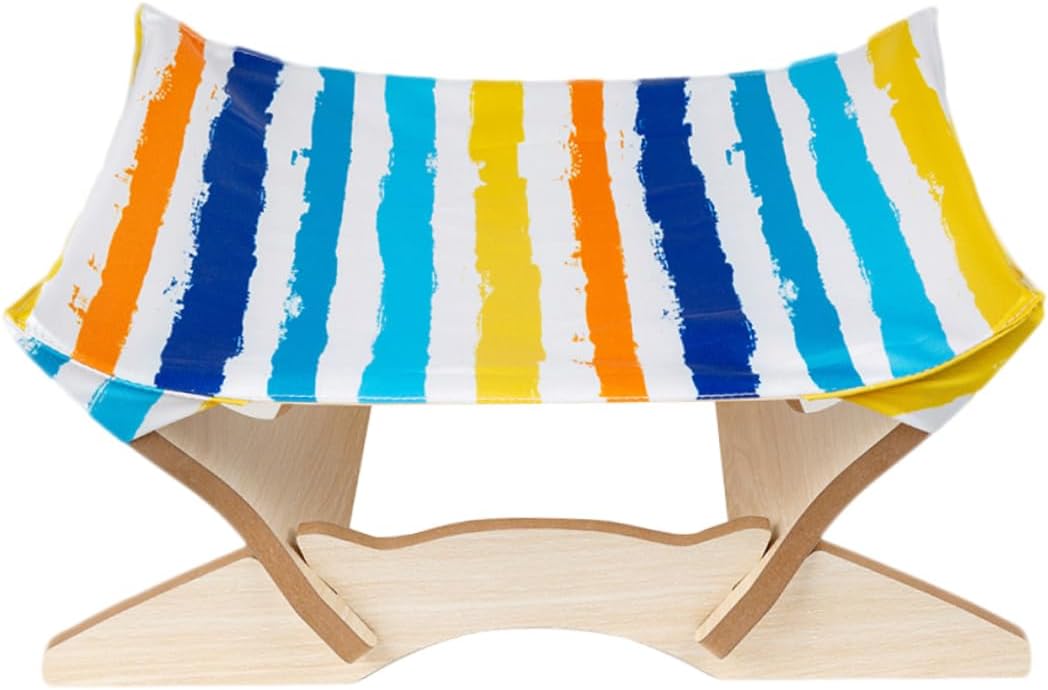 Kisangel Cat Dog Hammock Bed Pet Hanging Bed Folding for Indoor Cats Construction Easy to Assemble