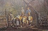 Tim Cox The Last Of The Herd Signed & Numbered Image Size 17 7/8" x 13"