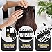 MUIIGOOD 25Pcs 32mm Hairpieces Snap Clips U Shape Wig Clips for Hair Extensions Making Wig Accessories Set Tools (Black)