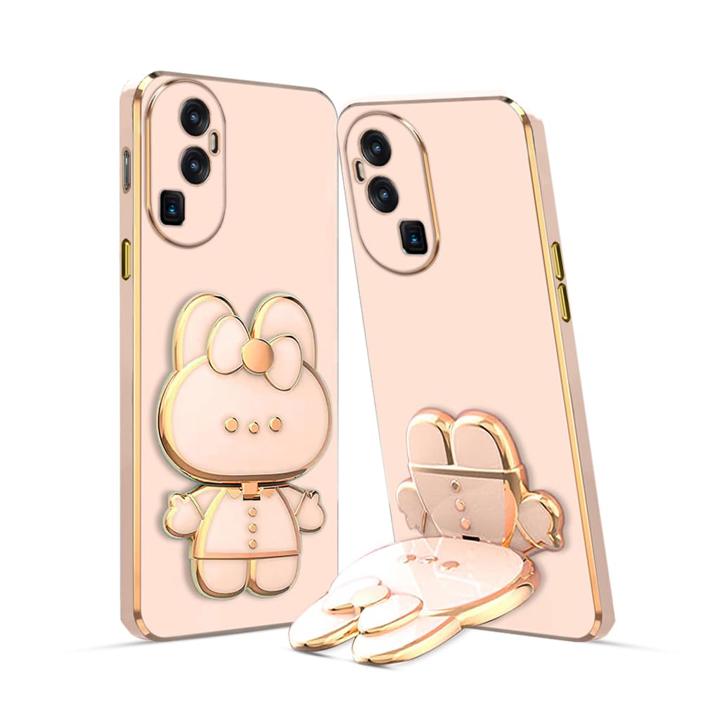 KARWAN®️ 3D Cat Back Case and Cover with Stand Compatible for Oppo Reno 10 Pro Plus | Stand and Mirror | Camera Protection | Electroplated | Folding Stand -Pink (B0CRRYCKJ3) Amazon Price History, Amazon Price Tracker