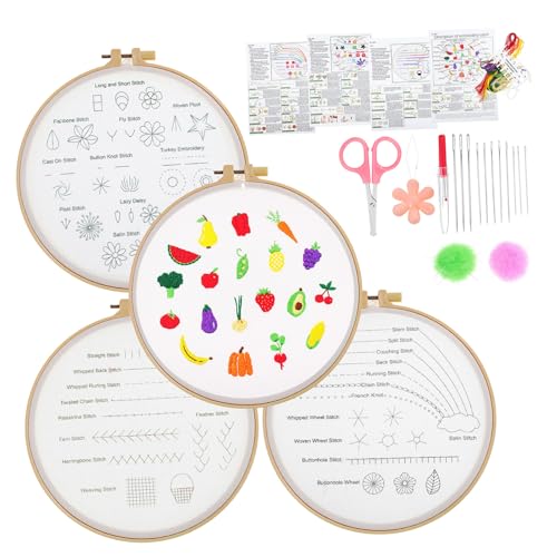 Kit de broderie main pour débutants adultes : apprenez sans stresser avec HORIALENCE