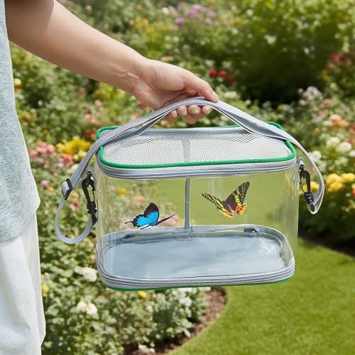 Hábitat de mariposas transpirable para evitar la pérdida de orugas en el exterior 3