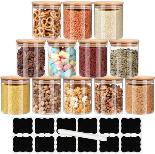 Ferenando Vorratsdosen Set - 5 Braungläser 400ml Mit Deckel Luftdicht