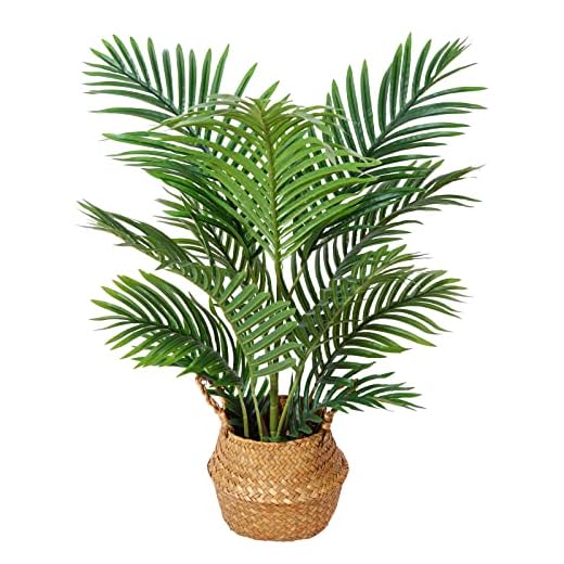 Kazeila Plantas Artificiales Decorativas 90cm Planta Artificial Grande Palmera Artificial Decoracion Interior Hogar Salon Jardin(1Pack)
