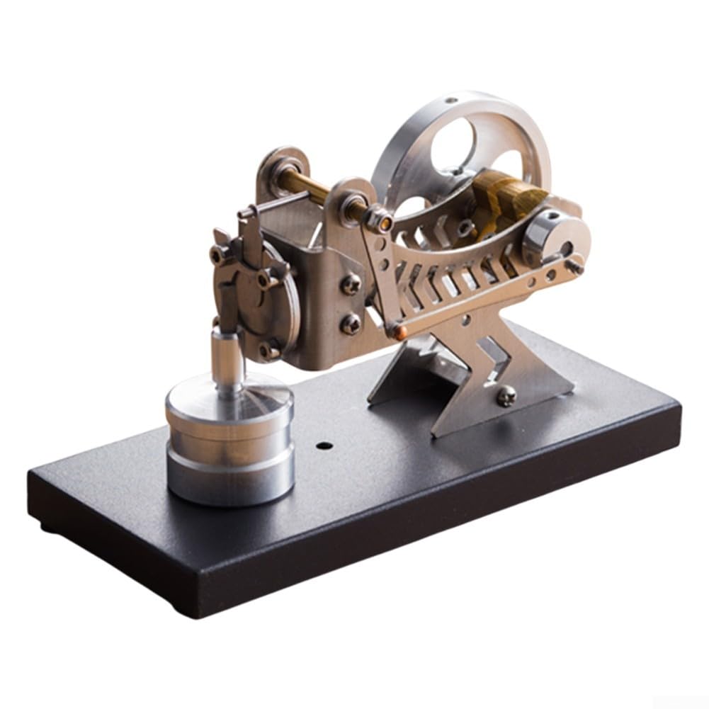 ZYNCUE Modellbausatz für Heißgasturbine, Dampfmaschine aus Vollmetall, Aluminium, 150x70x88mm, für Lehre und Dekoration
