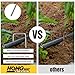 HongWay 120 Pack 6 Inch Landscape Staples 11 Gauge Garden Staples, Galvanized Ground Stakes SOD Pins, Lawn Yard Stakes for Gardening Plant Support Tent Fence Landscaping Fabric Outdoor Decorations