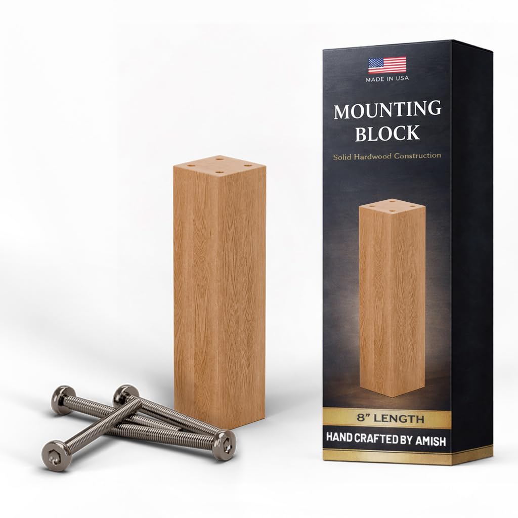 Primed Poplar Box Newel Post 3.5” x 58”, Hollow Box Newel Wood Balusters for Staircase Interior, Square Design, ¾” Thick Hardwood Construction (Not Veneered) – Made in USA.