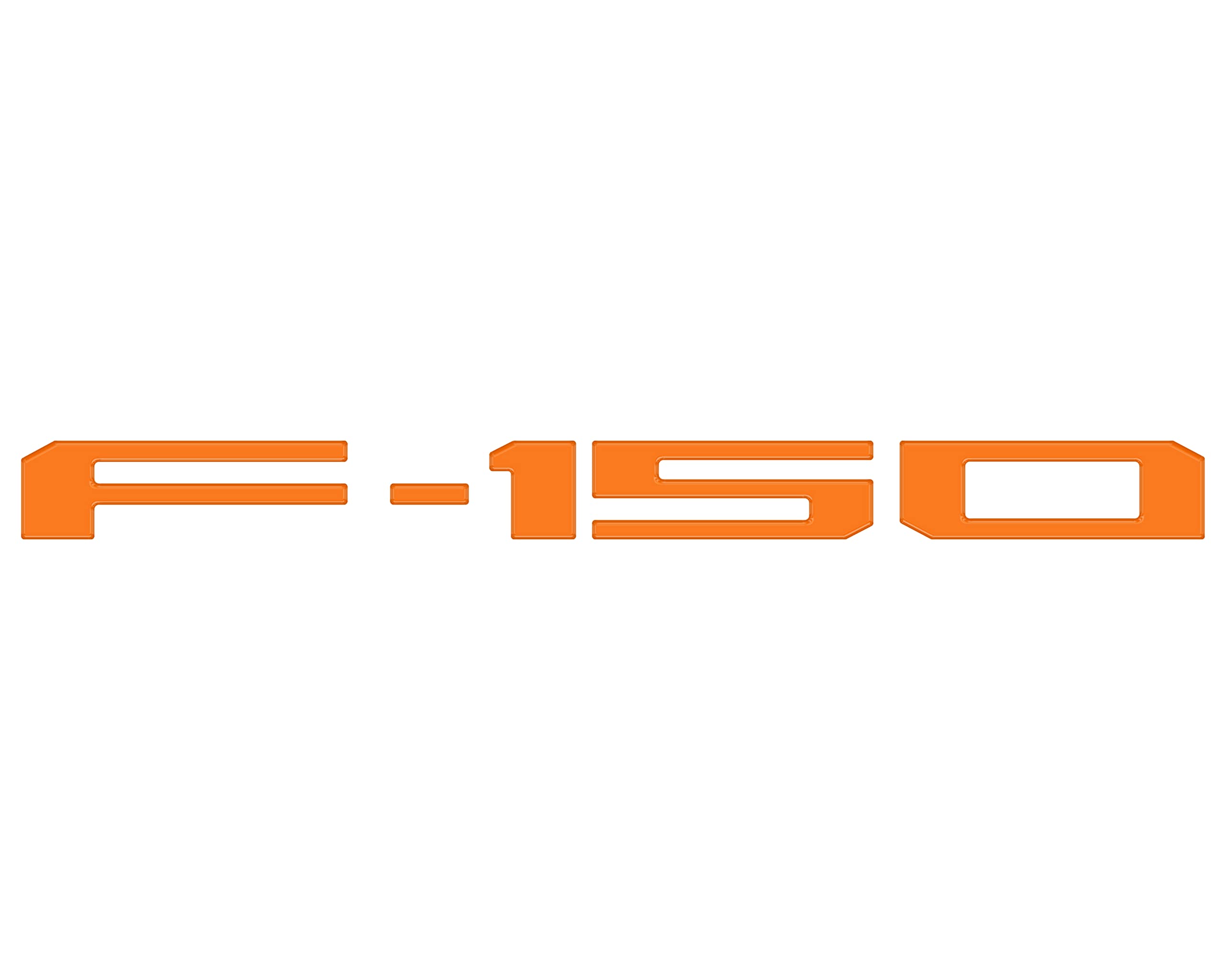 F-150 Tailgate Emblem Letter Inserts - Compatible with 2021-2026 F-150