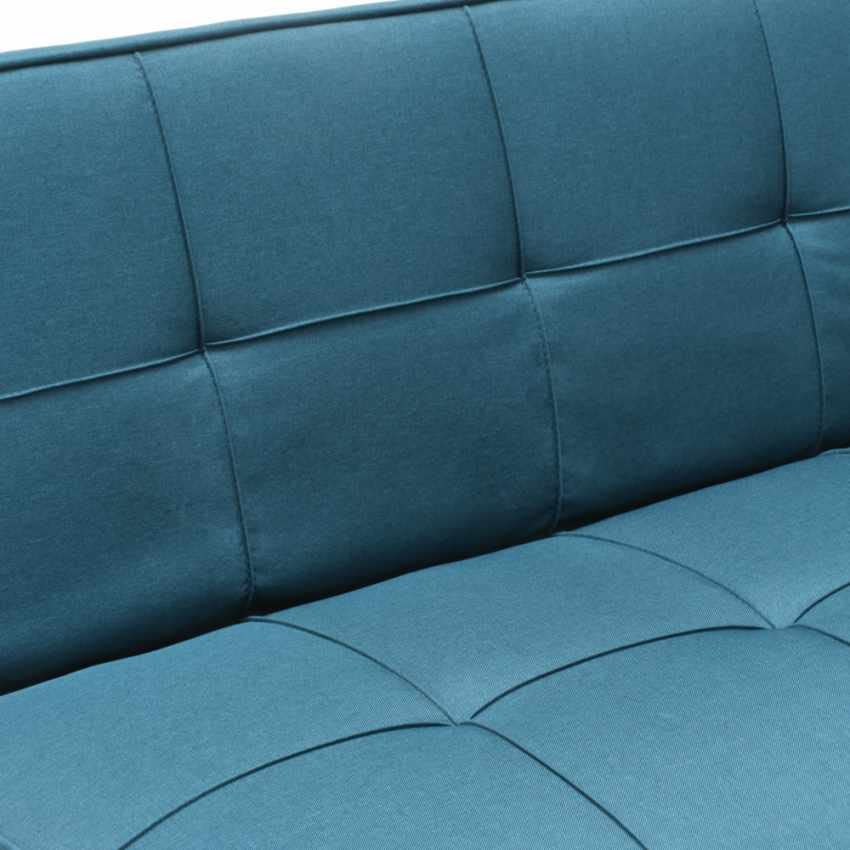 Produce Shop Divano Letto in Tessuto 2 posti Design Moderno Gemma Pronto Letto - Blu