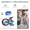 YHUBHSIS 20" Folding City Commuter Bike, 7-Speed Shimano, Lightweight Aluminum Frame, Foldable Bicycle for Adults, Compact Folding Bike for Commuting & Outdoor Riding, Mini Portable (Blue) #2