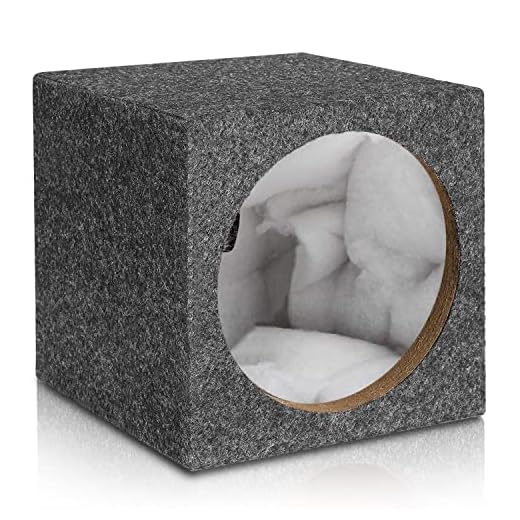 Facmogu 10in Gray Carpet Unloaded Box, Vented Speaker Enclosure with Great High-Density Fibreboard Sturdy Construction, Ported Subwoofer Box with Sound-Absorbing Cotton & Premium Carpeted Finish