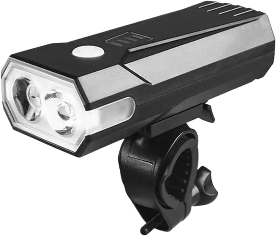 Bicycle Light Set, Bicycles Headlight Rechargeable Bikes Flashlight with LED Display Night Riding Accessories Bicycles for Front Lighting