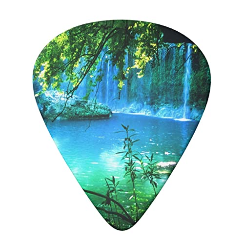 Lot de 6 médiators imprimés cascade avec boîte de rangement pour guitare acoustique et électrique - Les Beatles, Paul McCartney, John Lennon, RIngo Starr, George Harrison Lot de 6 médiators imprimés cascade avec boîte de rangement pour guitare acoustique et électrique – Image 4