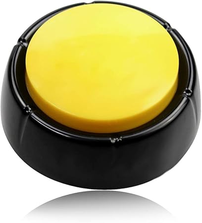 Amazon アンサーブザー 録音 おもちゃ ボタン 録音 音の出るボタン 早押しアンサー早押しボタン Yellow Black M4 知育 学習玩具 おもちゃ