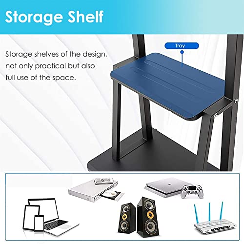 Soporte Universal para TV de 32-75 pulgadas con ruedas y estante miniatura 7
