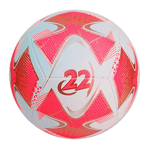 Bola Topper 22 Campo Branco/ Rosa/ Ouro