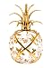 Mini Pineapple 24k Gold Plated Ornament Figure with Swarovski Crystals