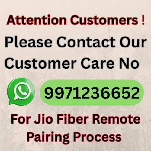 Image of Voice Control Replacement Remote Compatible for Jio Fiber Set Top Box Remote with Voot, Netflix, YouTube, Hotkeys (Please Match Old Before Order)