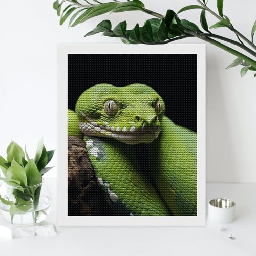 Kit art diamant pour adultes broderie diamant python arbre