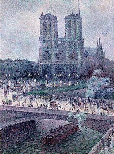 Tableau Notre-Dame Maximilien Luce 60x90cm pour habiller un mur vide