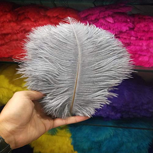 100 PCS/a lot of Beautiful Gray Ostrich Feathers 20-25 cm / 8-10 inches Wedding Celebration Decoration