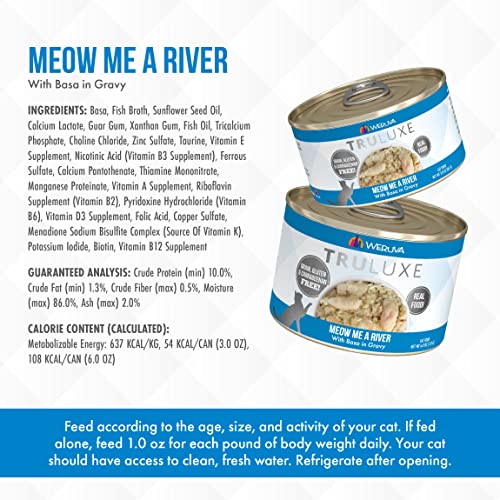 Weruva Truluxe Cat Food, Meow Me A River With Basa In Gravy, 3Oz Can (Pack Of 24) #TOP6