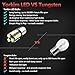 Yorkim Super Bright 1156 LED Light Bulbs with 18pcs 5050 Chipsets for LED Brake Lights, LED Turn Signal Lights, LED Backup Reverse Lights, 1141 LED Bulbs, 7506 LED Bulbs – Pack of 10, White