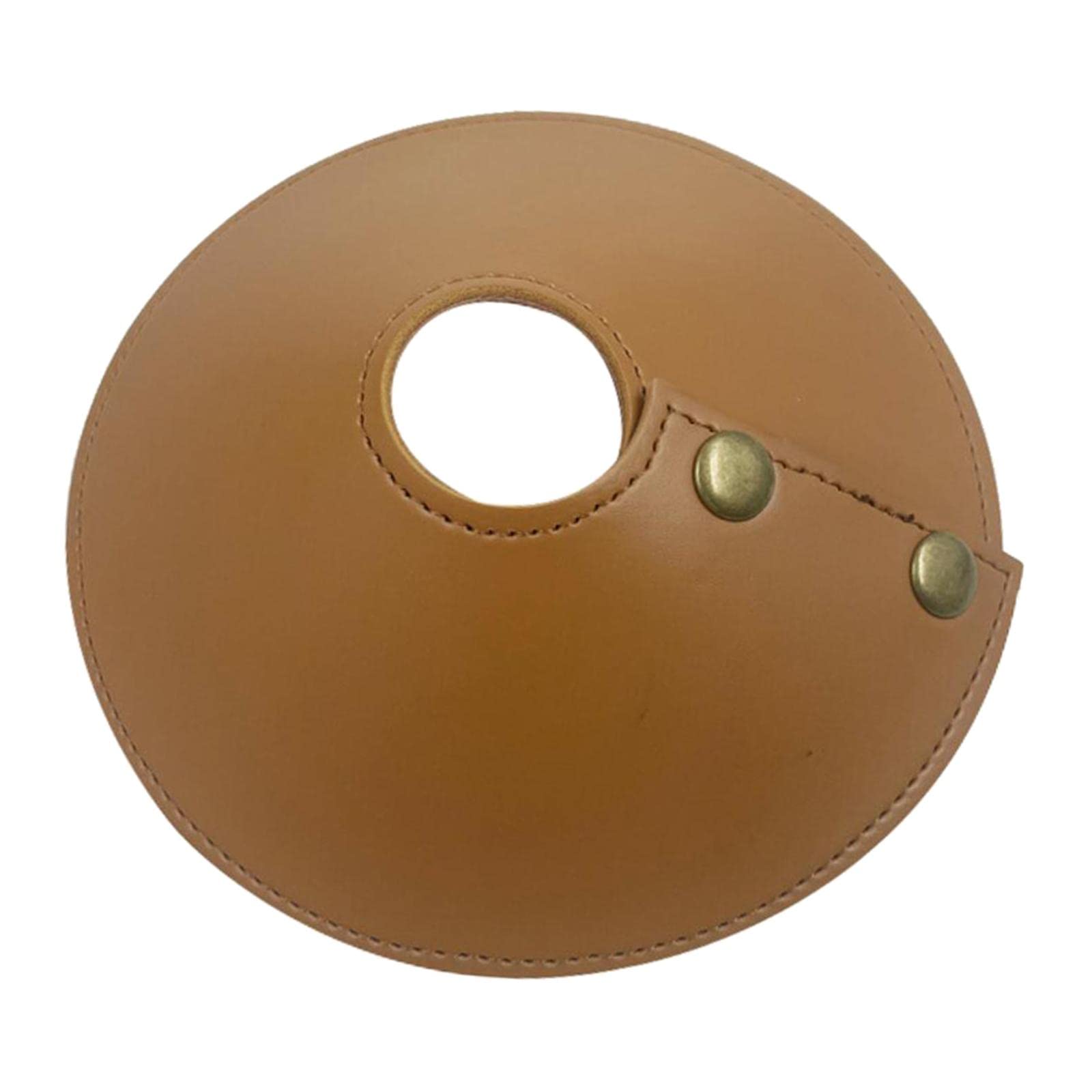 CALANDIS™ 2xLeather Lamp Shade Fanshaped Light Cover Removable Dust-Proof Light Brown | Lamps, Lighting & Ceiling Fans-image-29