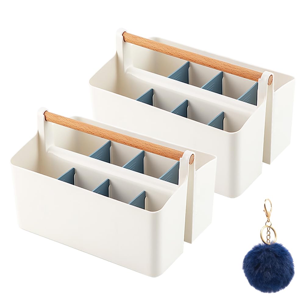 Przenośny organizer na markery, duży uchwyt na długopisy na biurko, organizer do przechowywania przyborów artystycznych z przegródkami na kredki, markery, materiały plastyczne, organizery
