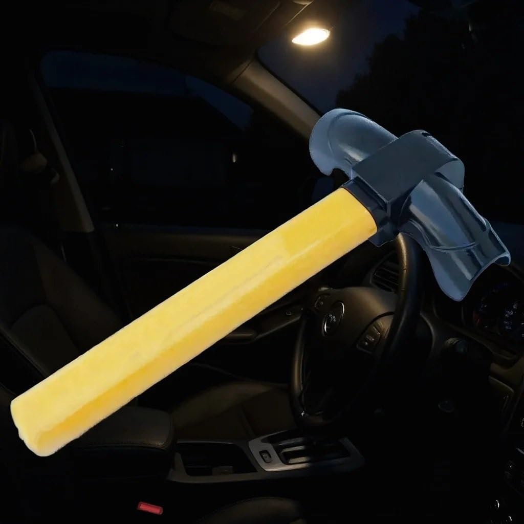 Antivol de volant voiture – Sécurité antivol en acier inoxydable robuste Bloque Volant Ceinture