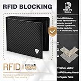 TEEHON® Wallets Mens, Leather Wallet, RFID Blocking Wallet, Wallets for Men UK with Coin Pocket, 2 Banknote Compartments, 8 Card Holders, Mens Wallet with Gift Box - Image 2
