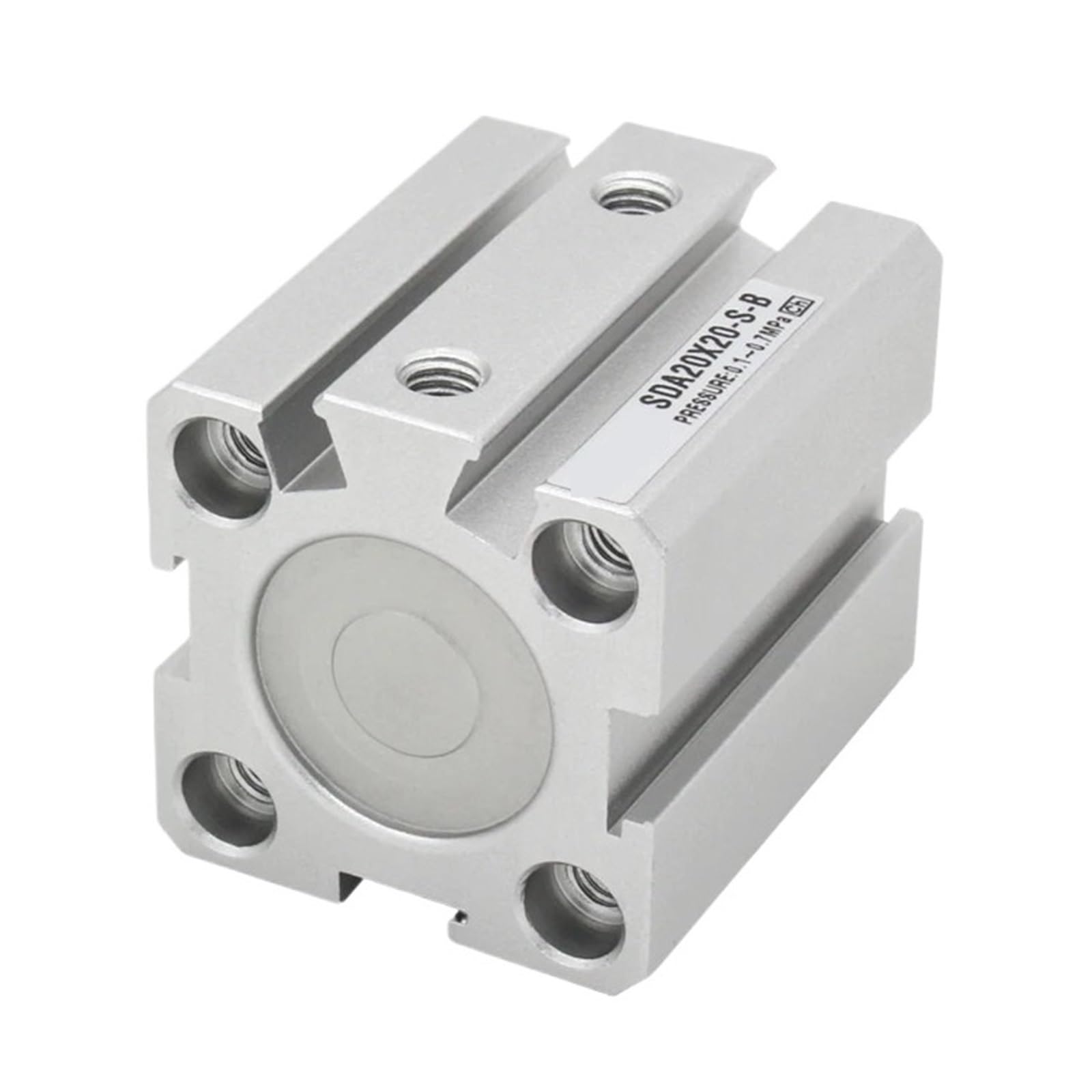 Cilindro neumático compacto SDA25-B de doble efecto con carrera de 5-100 mm