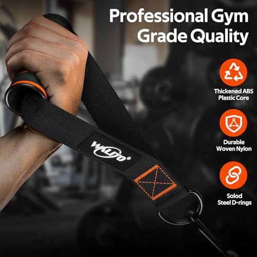 Image of Exercise Handles, Cable Machine Handles for Gym Cable Attachments Training | 2 Pack Heavy Duty Handle with Non Slip Grip for Cable Machines, Pull Down Workouts, Resistance Bands and Home Gym Equipment