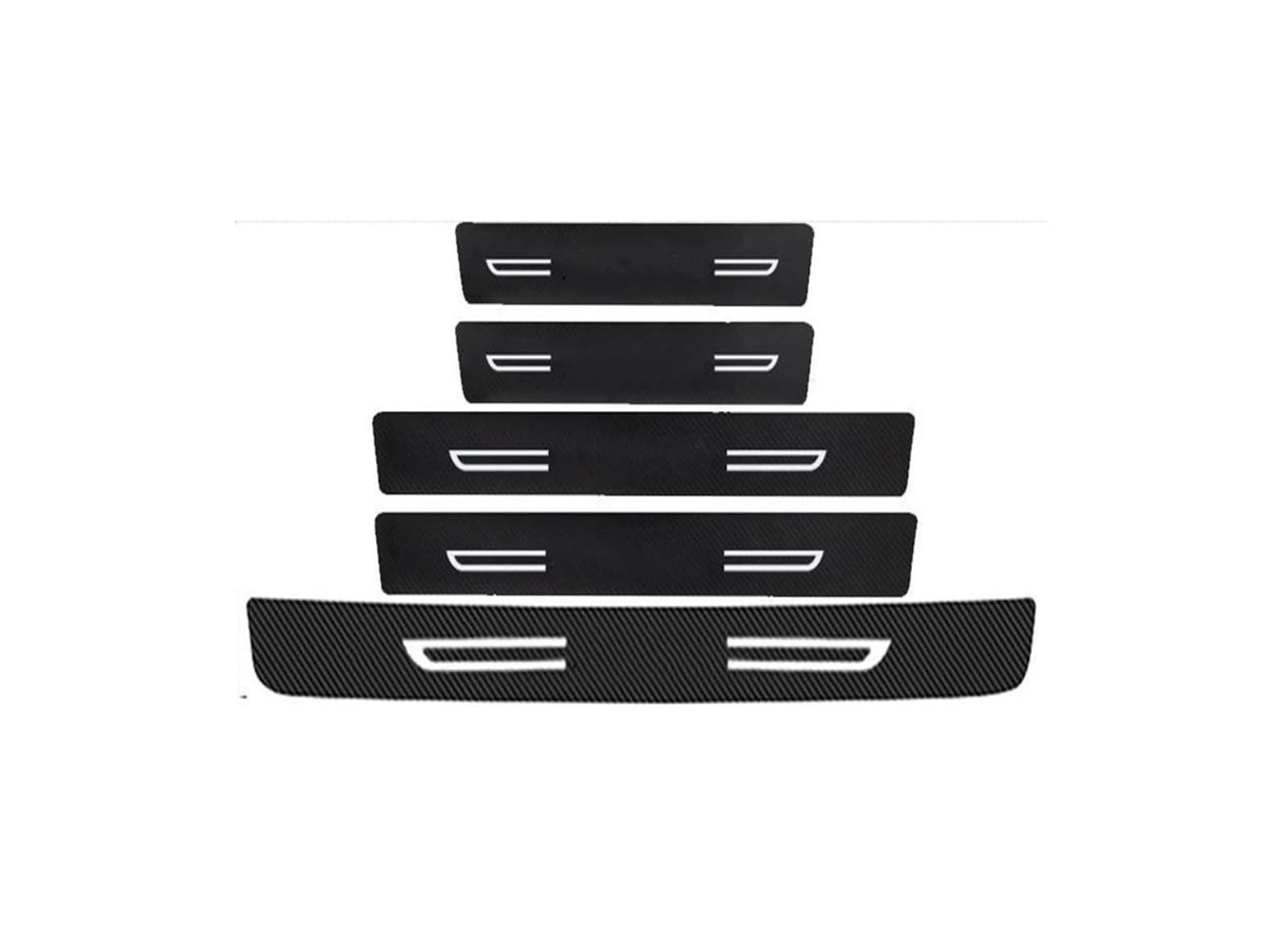 for Opel for Vectra Car Doorsill Trim Stickers Pedal Guards Trunk Door Threshold Anti Scratch Protective Decals Bumper Strip(5pcs)