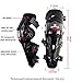 Scoyco Racing Knee Guards,PP PE Hard Collision Avoidance Crashproof Rotatable for Moto/ATV/BMX K12 (Black)