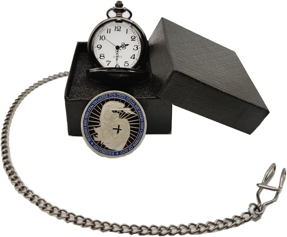 Gifts for Veterans,Pocket Watch for Veterans with Military ChanllengCoin,Best Veterans Day Gifts G.Color G image 4 of 5 B0D37J6Q6D