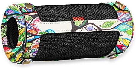 Fintie Protective Case for JBL Flip 3 - Premium PU Leather Carrying Sleeve Protective Cover with Carabiner for JBL Flip3 Splashproof Portable Bluetooth Speaker, Love Tree
