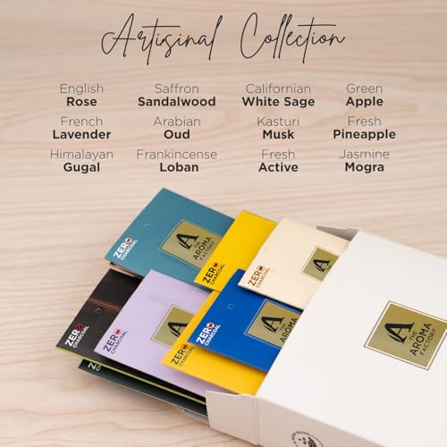 Image of The Aroma Factory Premium Incense Sticks for Pooja | Set of 12 Fragrances Gift Pack 12 (Luxury Aromas of The World)