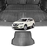 BIGKON トランクマット 適合対応ニッサン エクストレイル T32系 5人乗り専用 2014年~2021年 X-TRAIL ラゲッジマット 3D立体構造 防水 滑り防止 耐汚れ 耐摩耗性に優れ 抗菌効果備えた TPE素材 簡単取り付け 車内保護 清掃簡単 ブラック