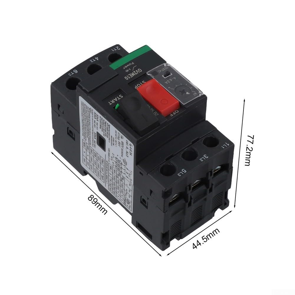 Disjoncteur de moteur, protection du démarreur de moteur, protection contre les surcharges et les courts-circuits – Série GV2 (GV2ME06C1-1.6A)
