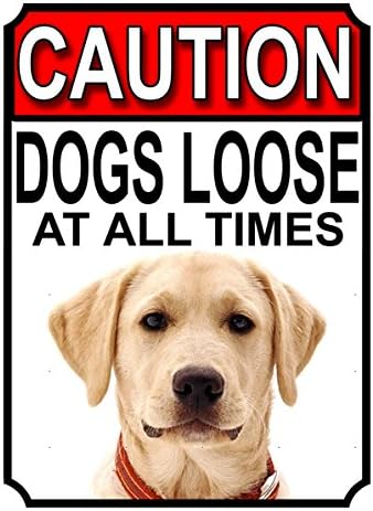 ALL BREEDS - BEWARE DOGS LOOSE AT ALL TIMES METAL SIGN GERMAN SHEPHERD 200MM X 150MM (998H1)