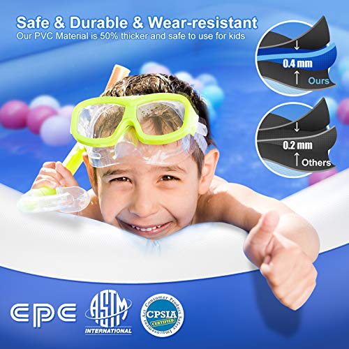 Hamdol Inflatable Swimming Pool, Kiddie Pool With Sprinkler, 99" X 72" X 22" Full-Sized Family Blow Up Pool For Kids Toddlers Adults, Lounge Above Ground Pool For Backyard Indoor Outdoor For Age 3+ #TOP2
