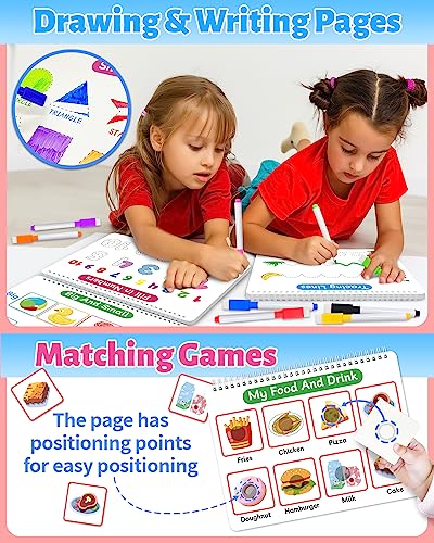 Benresive SEA-111 Montessori Busy Book For Toddlers 2-4, Preschool Toddler Learning Activities, Toddler Sticker Books For 2 3 4 Year Olds Boys Girls, Autism Sensory Toddler Toys thumb #2