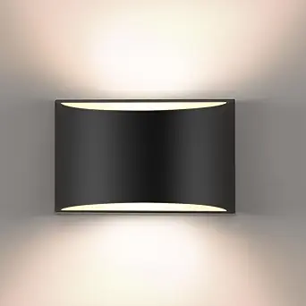 REIKOT Indoor Wall Sconces | Aluminum Modern LED Wall Lights Hardwired Up and Down Wall Mount Light, Dimmable, Suitable for Bedroom,Living Room, Hallway, Warm White 3000K, 1400Lm (1 Pack)