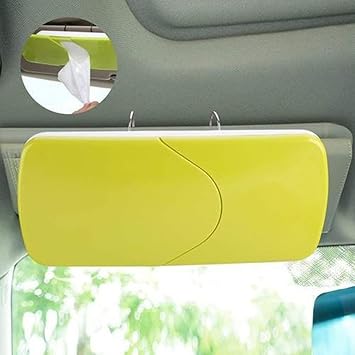 Car Sun Visor Tissue Box – Auto Napkin Holder for Easy Access | Stylish Multicolor Tissue Organizer for Car Interior | 1-Piece Universal Fit