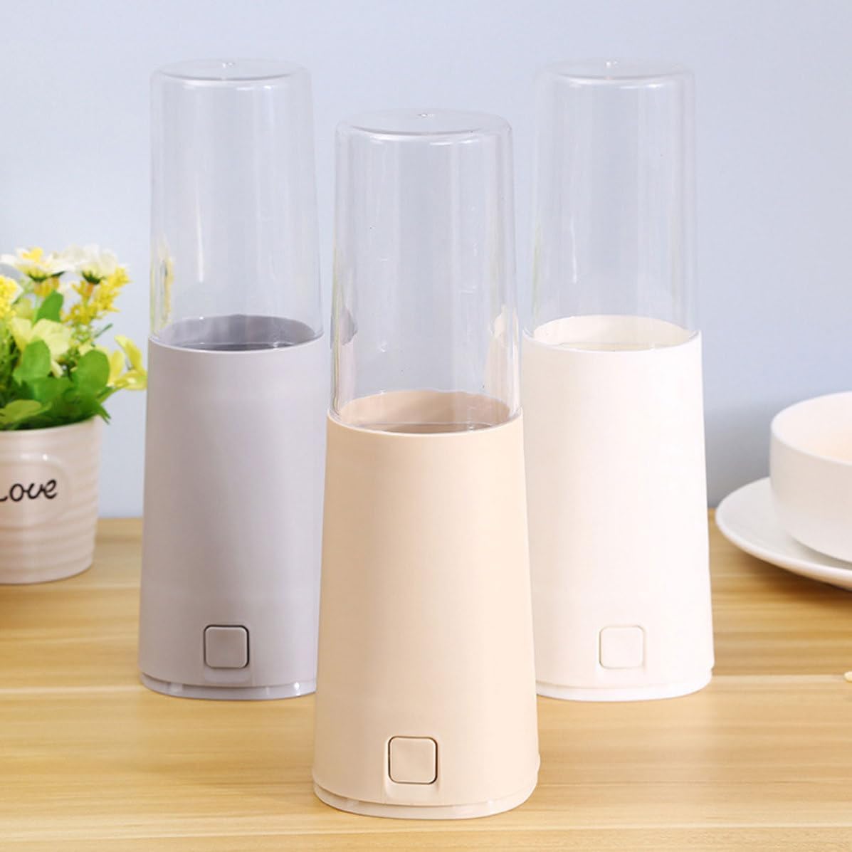 Plastic Chopsticks Holder Khaki Spoon Drain Rack for Kitchen Storage