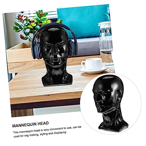 FOMIYES 1Pc Peruca Manequim Cabeça Óculos Expositor Manequim De Cabelo Peruca Afro Manequim Manequim